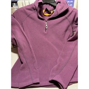 Women's Mountain Hardware Fleece 1/4 Zip. Small Purple EUC A11